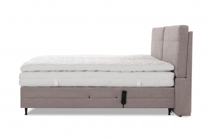 Cometa von ADA - Boxspringbett hellgrau mit Motor