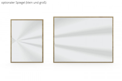 Como von Wiemann - Schminktisch Bianco-Eiche - Weißglas