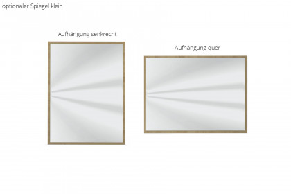 Como von Wiemann - Schminktisch Bianco-Eiche - Weißglas