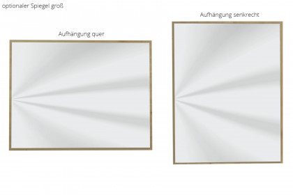 Como von Wiemann - Schminktisch Bianco-Eiche - Weißglas