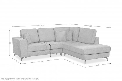 Alicante von Matex - Polstersofa Variante rechts sand