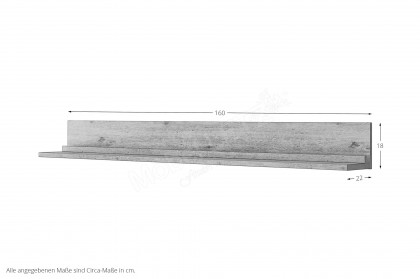 Domingo von IDEAL Möbel - Wandboard in Eiche Artisan