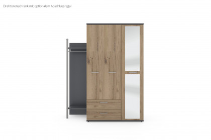 New York von Priess Möbel - Drehtürenschrank ca. 203 cm hoch, 2 SK