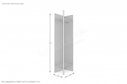 New York von Priess Möbel - Drehtürenschrank ca. 203 cm hoch, 2 SK