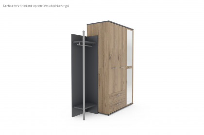 New York von Priess Möbel - Drehtürenschrank ca. 203 cm hoch, 2 SK
