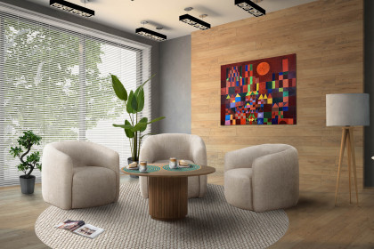 Alken von Matex - Drehsessel beige