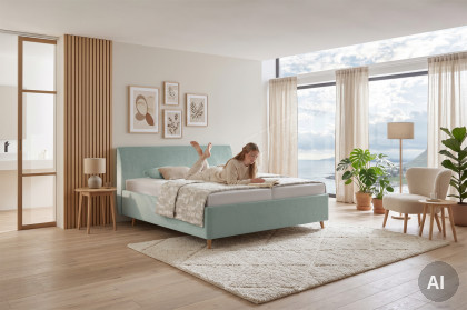 Dilja von Tidur - Boxspringbett KTE-K in Komforthöhe aqua