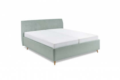 Dilja von Tidur - Boxspringbett KTE-K in Komforthöhe aqua