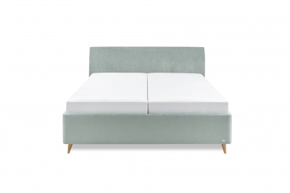 Dilja von Tidur - Boxspringbett KTE-K in Komforthöhe aqua