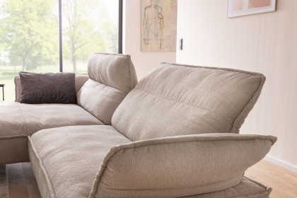 7102 von K+W Polstermöbel - Polstersofa links ecru