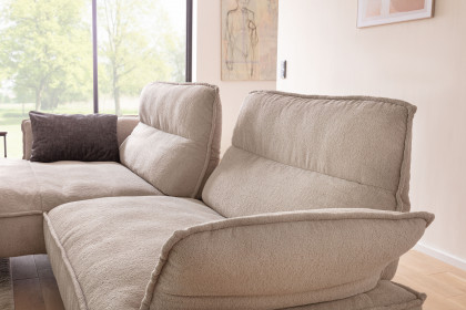 7102 von K+W Polstermöbel - Polstersofa links ecru