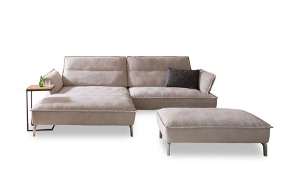 7102 von K+W Polstermöbel - Polstersofa links ecru