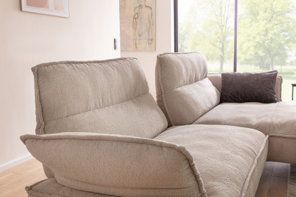 7102 von K+W Polstermöbel - Polstersofa rechts ecru