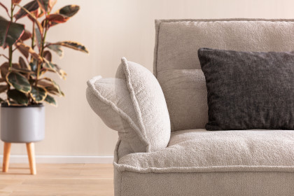 7102 von K+W Polstermöbel - Polstersofa rechts ecru