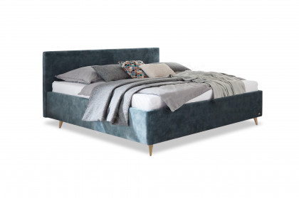 Dilja von Tidur - Boxspringbett KTG-K in Komforthöhe grey-blue
