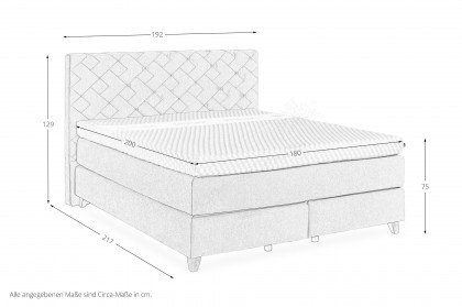 Lykke von Tidur - Boxspringbett ecru