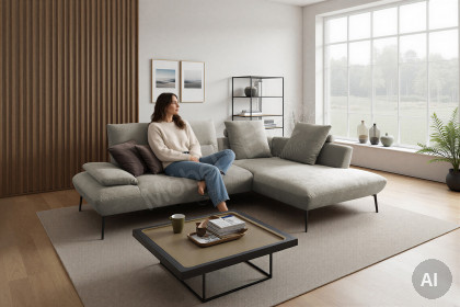 Tacoma von Poco - Sofaecke rechts stone