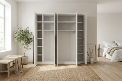 MULTIFLEX von Schlüter Möbelfabrik - abgeschrägter Schrank DE LUXE 19XL weiß