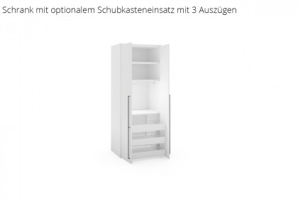 MULTIFLEX von Schlüter Möbelfabrik - abgeschrägter Schrank DE LUXE 19XL weiß