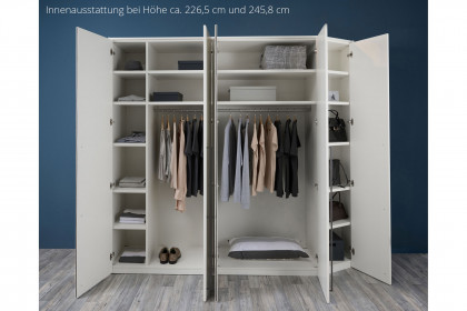 MULTIFLEX von Schlüter Möbelfabrik - abgeschrägter Schrank DE LUXE 19XL weiß