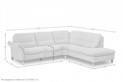 HU-SF24080 von Hukla - Ecksofa Variante rechts natur