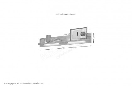 Vilm von Stralsunder - Wohnwand EB31502 sandbeige/ Risseiche