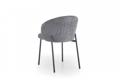 Venus-dining von Niehoff Sitzmöbel - Stuhl mit Metallgestell in Schwarz