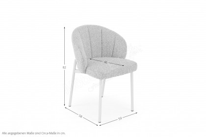 Venus-dining von Niehoff Sitzmöbel - Stuhl mit Metallgestell in Schwarz