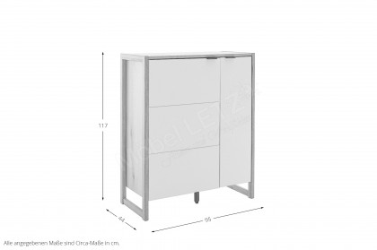 Arenzano von MCA Direkt - Highboard ca. 117 cm hoch
