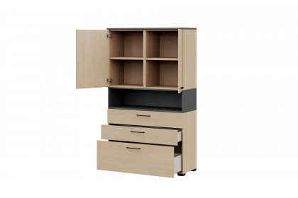 105-flow by rb von Röhr-Bush - Büroensemble mit Highboardkombi