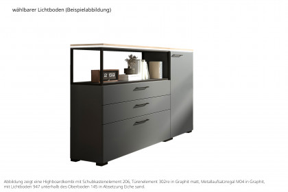 105-flow by rb von Röhr-Bush - Büroensemble mit Highboardkombi