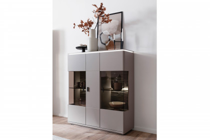Torrent von MCA Direkt - Highboard basalt/ Parsolglas braun