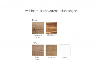 Helvin von Musterring - Bartisch Wildeiche geölt