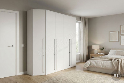 MULTIFLEX von Schlüter Möbelfabrik - abgeschrägter Schrank DE LUXE 19XL weiß