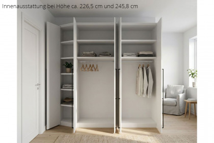 MULTIFLEX von Schlüter Möbelfabrik - abgeschrägter Schrank DE LUXE 19XL weiß