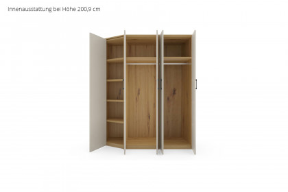 MULTIFLEX von Schlüter Möbelfabrik - abgeschrägter Schrank DE LUXE 19XL weiß