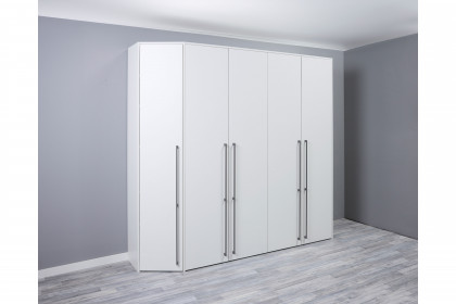 MULTIFLEX von Schlüter Möbelfabrik - abgeschrägter Schrank DE LUXE 19XL weiß