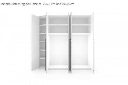 MULTIFLEX von Schlüter Möbelfabrik - abgeschrägter Schrank DE LUXE 19XL weiß