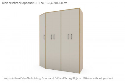 MULTIFLEX von Schlüter Möbelfabrik - abgeschrägter Schrank DE LUXE 19XL weiß