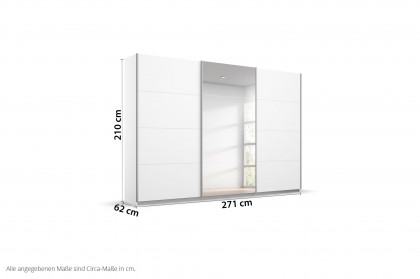 Kulmbach von Rauch Orange - Kleiderschrank weiß ca. 210 cm hoch