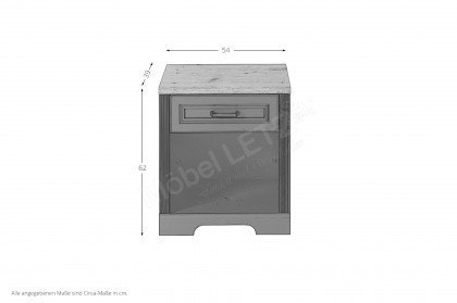 Jasmin von Innostyle - offener Rollcontainer in Graphit
