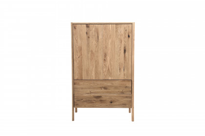 KM-0890 von GK Möbelvertrieb - Wäscheschrank aus massiver Eiche