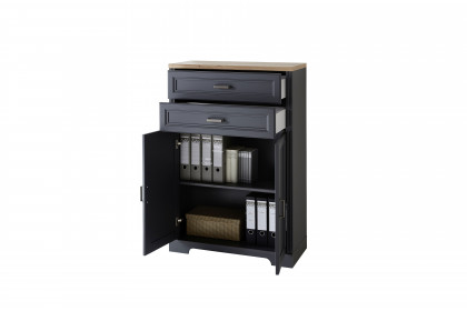 Jasmin von Innostyle - 2-türiger Aktenschrank in Graphit