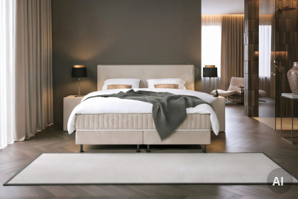 Classico von Serta - Boxspringbett beige inklusive Topper