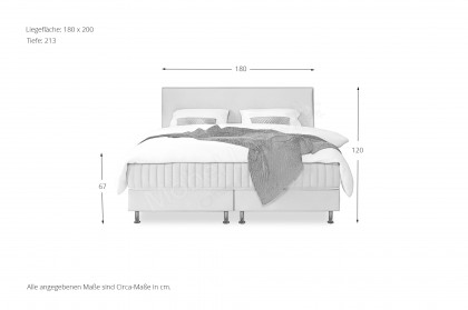 Classico von Serta - Boxspringbett beige inklusive Topper