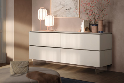 Vitae von éNATIVA by Munari - Sideboard in Keramik mit Glasfüßen
