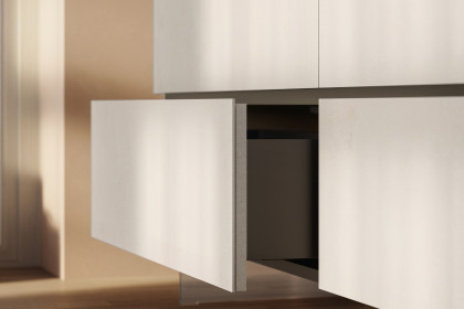 Vitae von éNATIVA by Munari - Sideboard in Keramik mit Glasfüßen