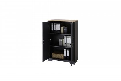 Jasmin von Innostyle - halbhoher Büroschrank in Graphit