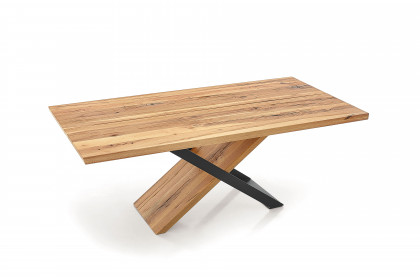 KOINOR T1032-1295 - Essgruppe in Balkeneiche & Metall schwarz matt