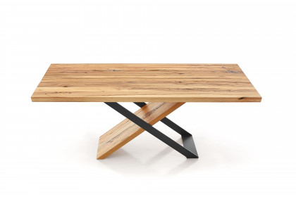 KOINOR T1032-1295 - Essgruppe in Balkeneiche & Metall schwarz matt